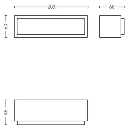 Philips - Applique murale extérieure STRATOSPHERE LED/3,8W/230V 4000K IP44