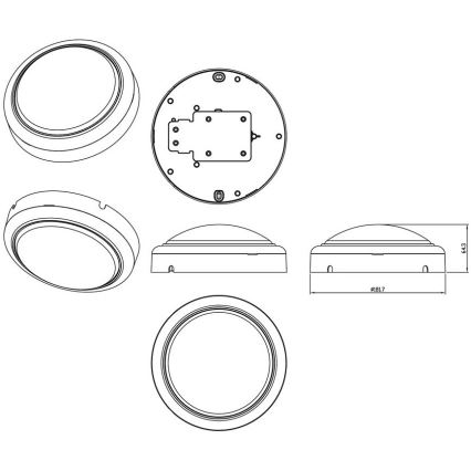 Philips - Applique murale PROJECTLINE LED/15W/230V IP65