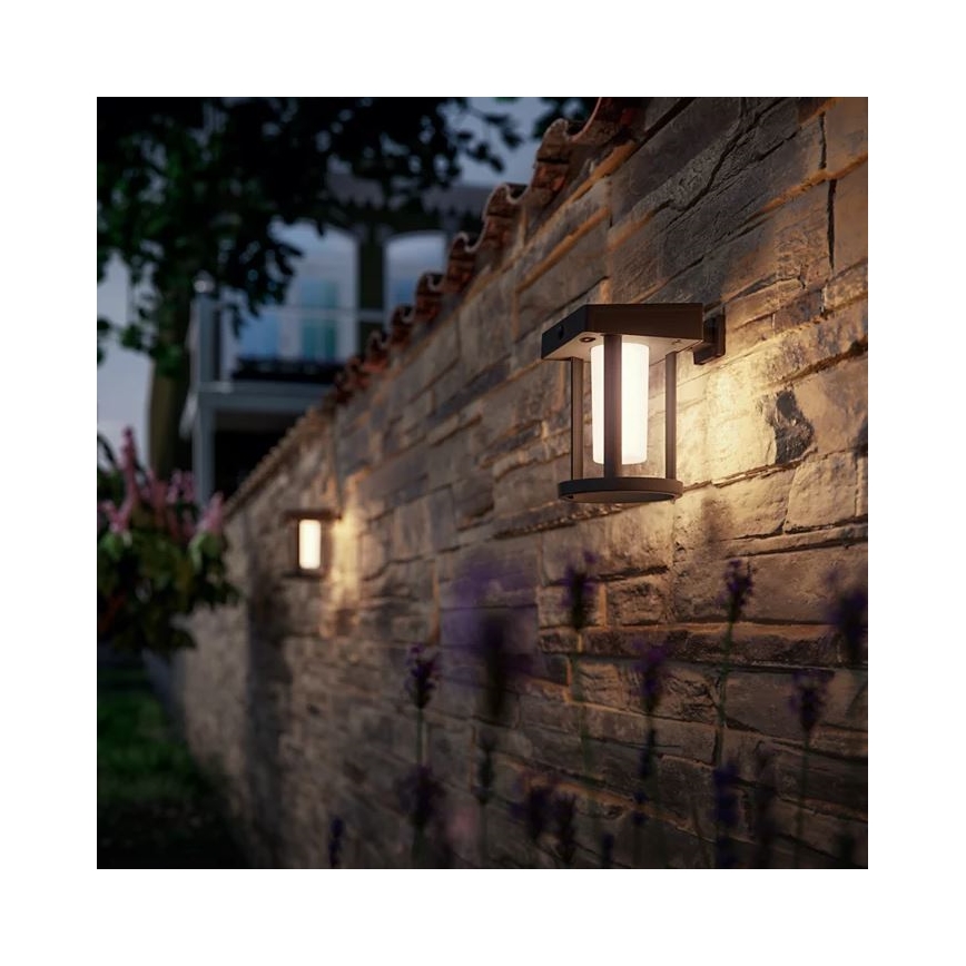 Philips - Applique murale solaire avec détecteur de mouvement et de crépuscule CAMILL LED/1,4W/3,7V 2000 mAh IP44