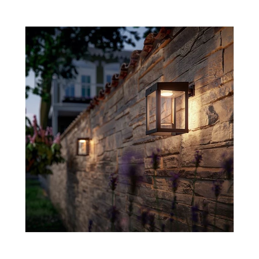 Philips - Applique murale solaire avec détecteur CAMILL LED/1,4W/3,7V 2000 mAh IP44
