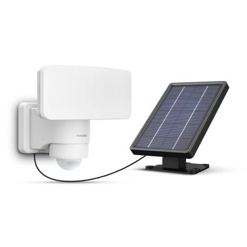 Philips - Applique murale solaire avec détecteur de mouvement et de crépuscule TYLUS LED/6W/3,7V 2600 mAh 3000K IP44