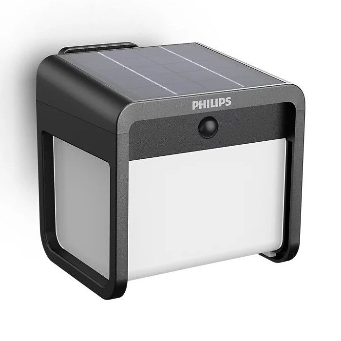 Philips - Applique murale solaire avec détecteur EZRA LED/1,8W/3,7V 2600 mAh 3000K IP44
