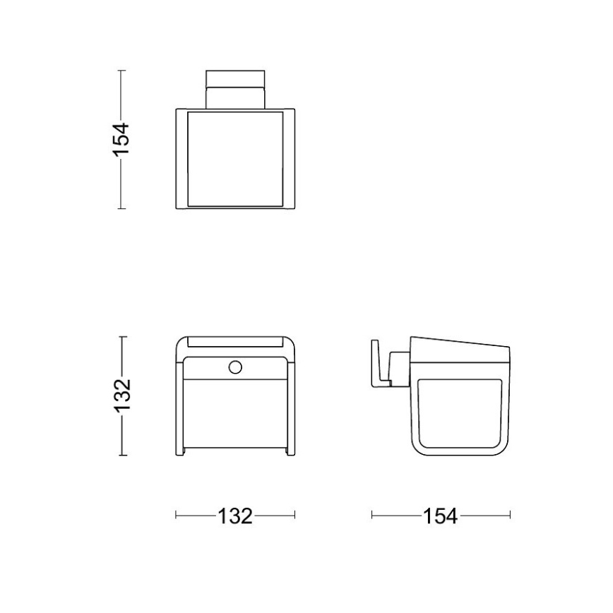 Philips - Applique murale solaire avec détecteur EZRA LED/1,8W/3,7V 2600 mAh 3000K IP44