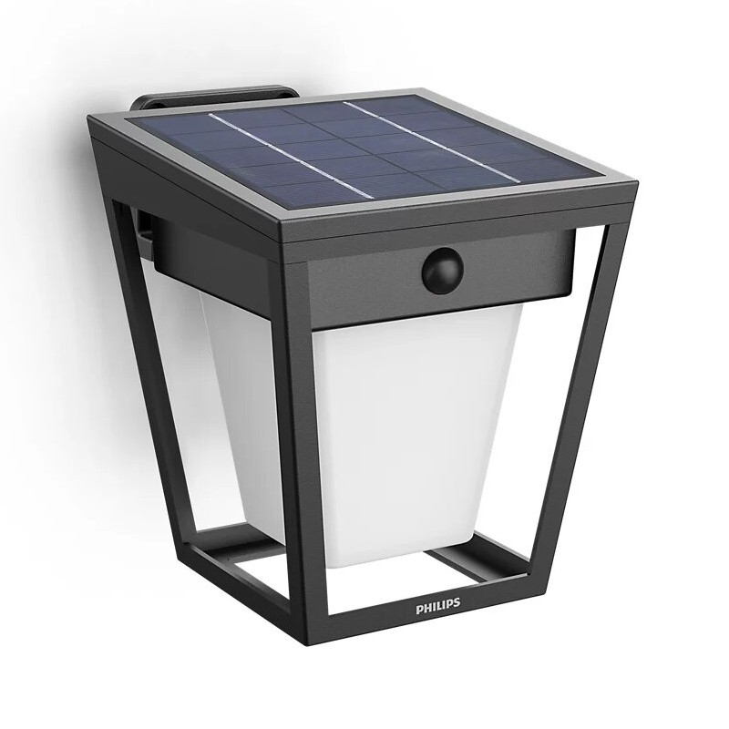 Philips - Applique murale solaire avec détecteur NISSA LED/1,8W/3,7V 2600 mAh 3000K IP44