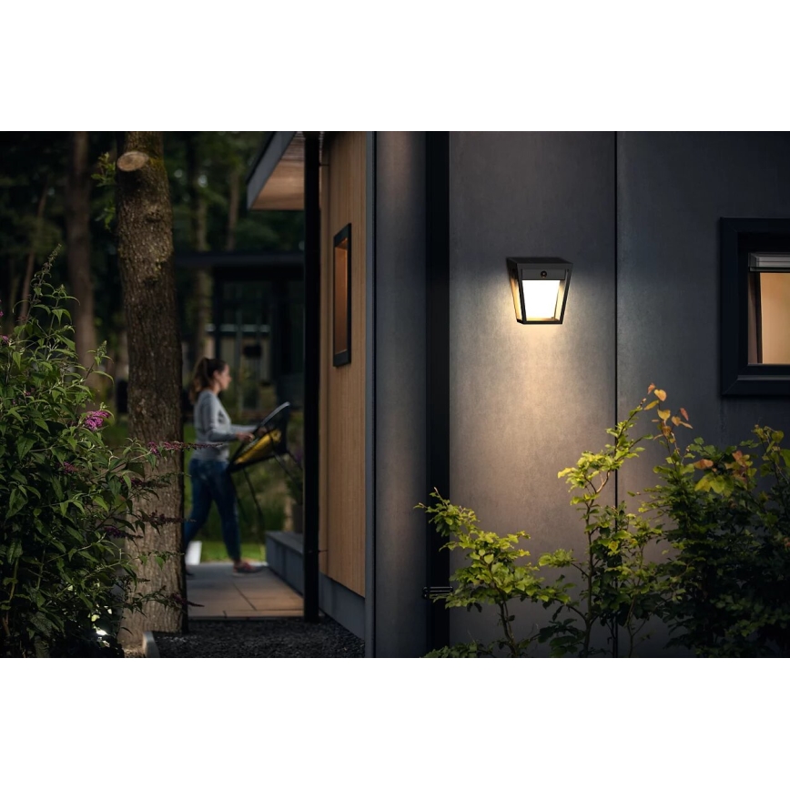 Philips - Applique murale solaire avec détecteur NISSA LED/1,8W/3,7V 2600 mAh 3000K IP44