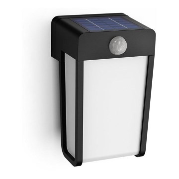 Philips - Applique murale solaire avec détecteur SHROUD LED/2,3W/3,7V 600 mAh IP44