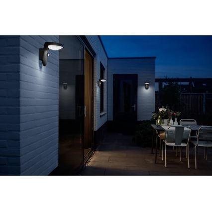 Philips - Applique murale solaire avec détecteur de mouvement et de crépuscule LED/1,2W/4V 1800 mAh 4000K IP44