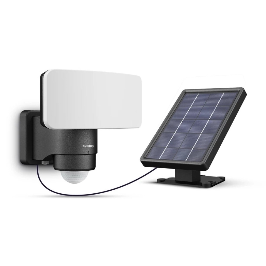 Philips - Applique murale solaire avec détecteur TYLUS LED/6W/3,7V 2600 mAh 3000K IP44