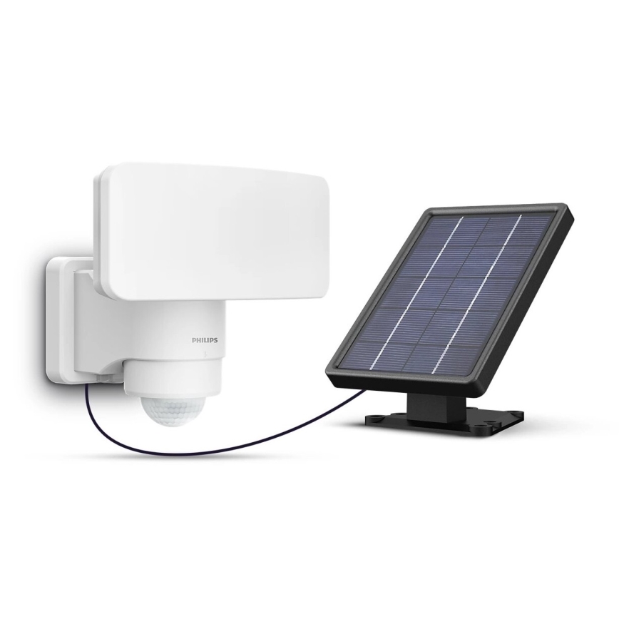 Philips - Applique murale solaire avec détecteur TYLUS LED/6W/3,7V 2600 mAh 5000K IP44