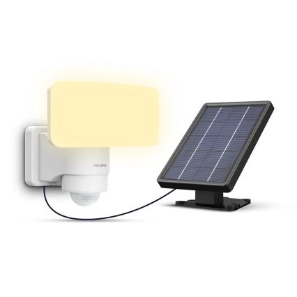 Philips - Applique murale solaire avec détecteur TYLUS LED/6W/3,7V 2600 mAh 3000K IP44