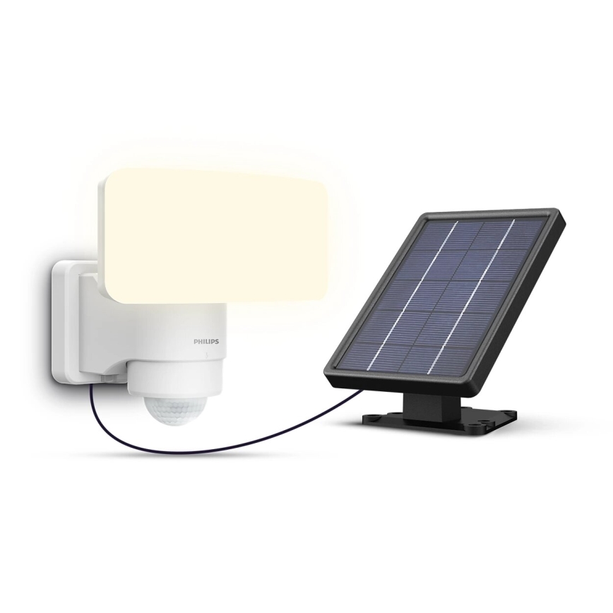 Philips - Applique murale solaire avec détecteur TYLUS LED/6W/3,7V 2600 mAh 5000K IP44