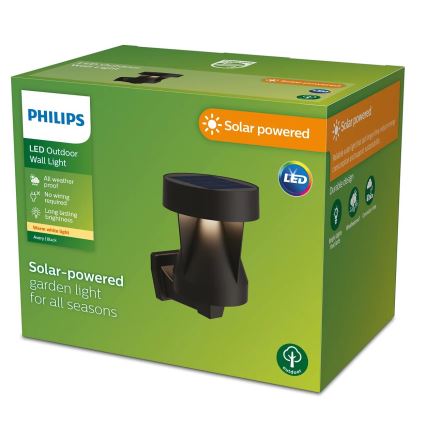 Philips - Applique murale solaire AVERY LED/1,8W/3,7V 2600 mAh 2700K IP44
