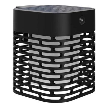 Philips - Applique murale solaire HARA LED avec détecteur, 3,8W/3,7V 800 mAh 2700K IP44, noire