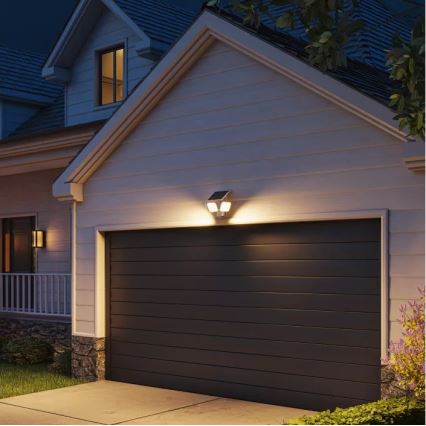 Philips - Applique murale solaire LED avec capteur ZYREN LED/24,5W/3,7V 2600 mAh 3000K IP65 blanche