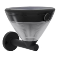 Philips - Applique murale solaire LED avec détecteur KYNA LED/3,8W/3,7V 800 mAh 2700K IP44 noire