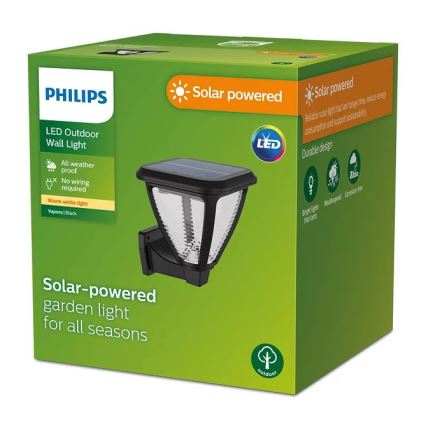 Philips - Applique murale solaire VAPORA LED/1,5W/3,7V 1500 mAh IP44