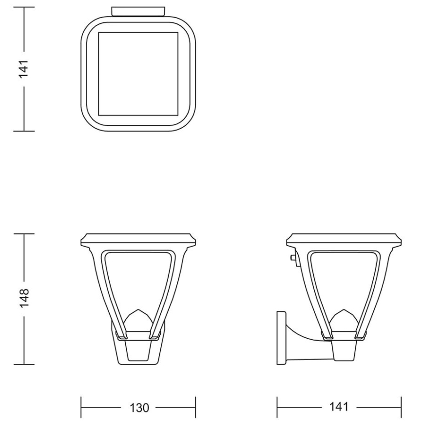 Philips - Applique murale solaire VAPORA LED/1,5W/3,7V 1500 mAh IP44
