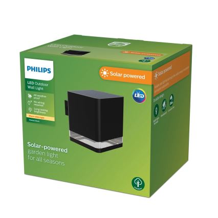 Philips - Applique murale solaire VIRONA LED/1,8W/3,7V 2600 mAh 2700K IP44