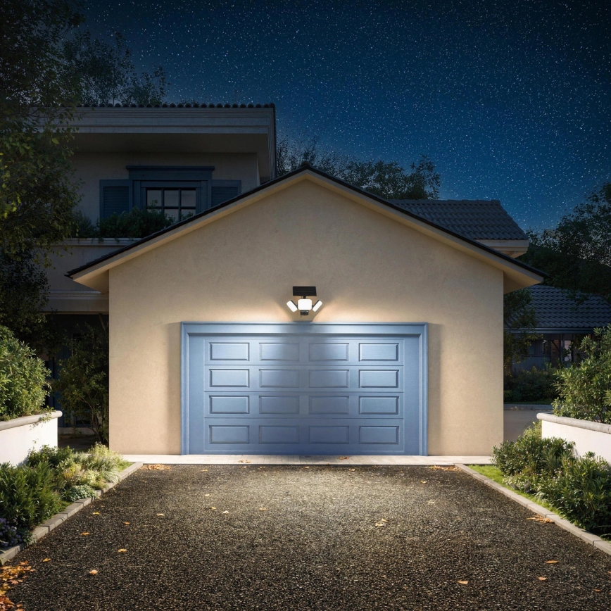 Philips - Applique murale solaire LED avec détecteur ZYREN LED/24,5W/3,7V 2600 mAh 3000K IP65