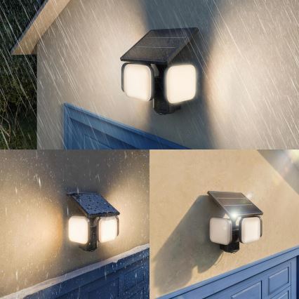 Philips - Applique murale solaire LED avec détecteur ZYREN LED/24,5W/3,7V 2600 mAh 3000K IP65