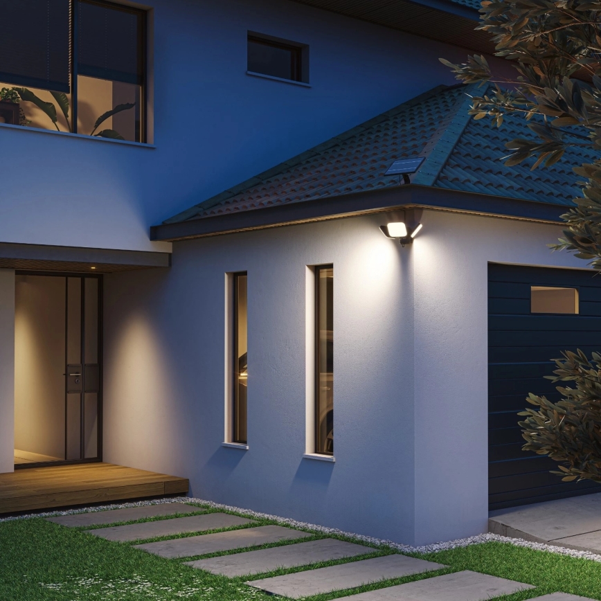 Philips - Applique murale solaire LED avec détecteur ZYREN LED/24,5W/3,7V 2600 mAh 3000K IP65