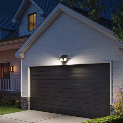 Philips - Applique murale solaire LED avec capteur ZYREN LED/24,5W/3,7V 2600 mAh 5000K IP65 noire