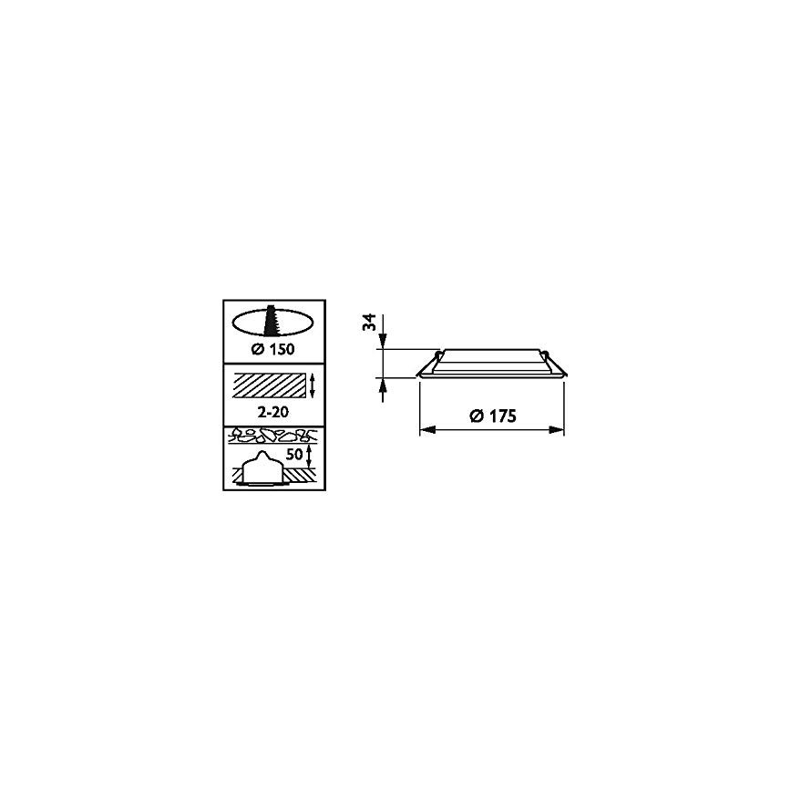 Philips DN065B LED10S/830 PSU II WH - Spot LED encastrable LED/11W/230V 3000K