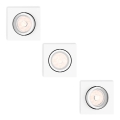 Philips - ENSEMBLE de 3 spots encastrés 1xGU10/5,5W/230V