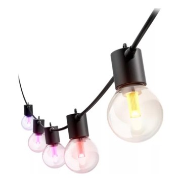 Philips - Guirlande d'extension LED RGBW dimmable pour extérieur Hue FESTAVIA 30xLED 21m IP65