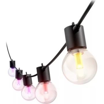 Philips - Guirlande d'extérieur LED RGBW dimmable Hue FESTAVIA 20xLED 14m IP65