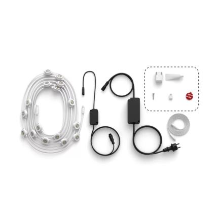 Philips - Guirlande lumineuse d'extérieur LED RGBW dimmable Hue FESTAVIA 32xLED 18m 1000-20000K IP65