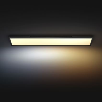 Philips - Plafonnier LED dimmable Hue AURELLE LED/39W/230V 2200-6500K 120x30 cm noir
