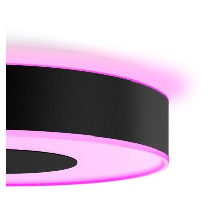 Philips - LED RVB Plafonnier à intensité variable Hue INFUSE LED/52,5W/230V 2000-6500K Ø 425 mm noir
