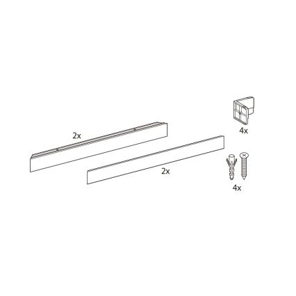 Philips - Kit de fixation pour montage en saillie des panneaux LED LEDINAIRE et CORELINE