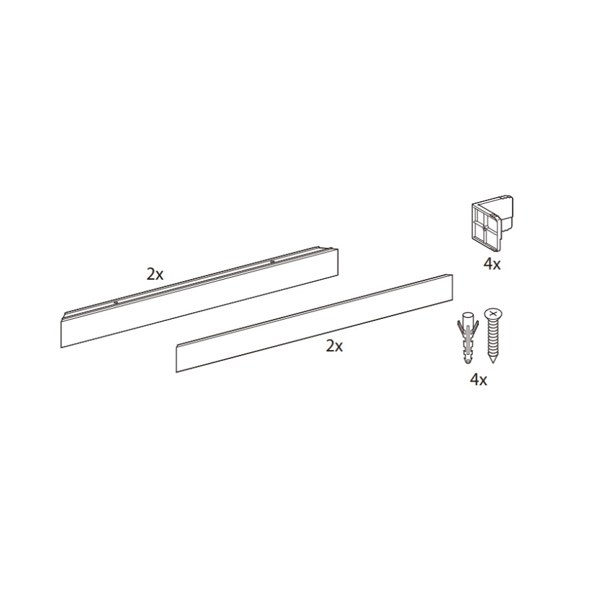 Philips - Kit de fixation pour montage en saillie des panneaux LED LEDINAIRE et CORELINE