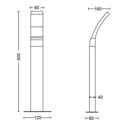 Philips - Lampadaire LED d