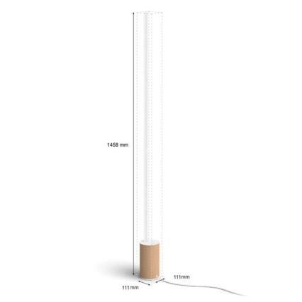 Philips - Lampadaire RGBW à intensité variable SIGNE LED/29W/230V 2000-6500K beige