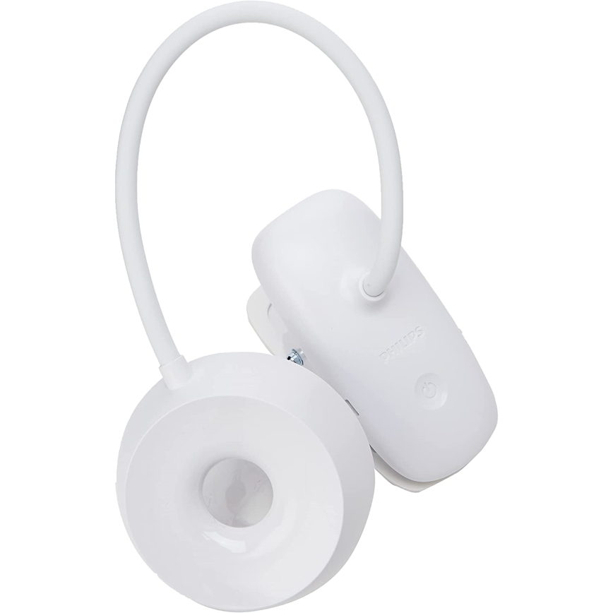 Philips - Lampe à pince à intensité variable DONUTCLIP LED/3W/5V 1200 mAh CRI 90 blanc