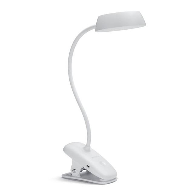 Philips - Lampe à pince à intensité variable DONUTCLIP LED/3W/5V 1200 mAh CRI 90 blanc