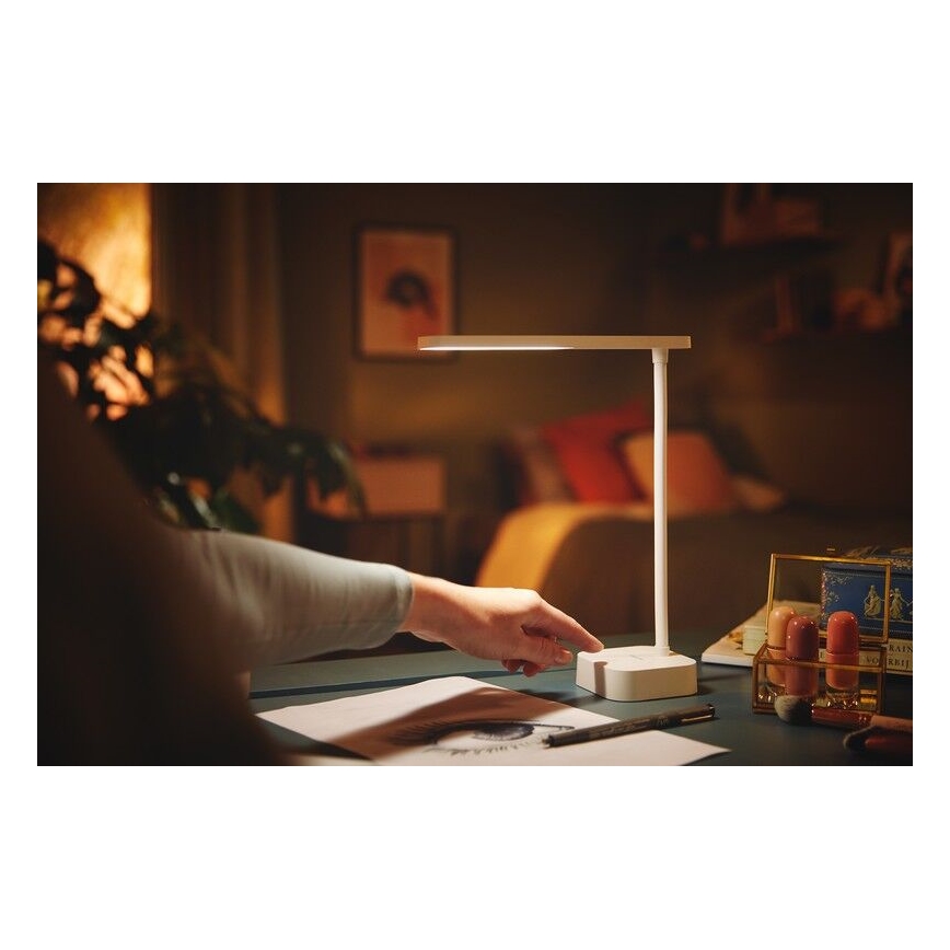 Philips - Lampe de table tactile à intensité variable TILPA LED/5W/5V 1800 mAh