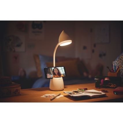 Philips - Lampe de table tactile LED à intensité variable HAT LED/4,5W/5V 3000/4000/5700K CRI 90