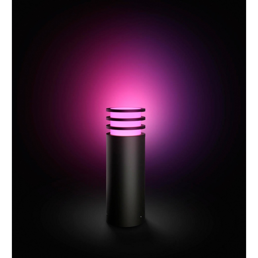 Philips - Lampe d'extérieur LED RVB dimmable Hue LUCCA 1xE27/8,1W/230V 25 cm 1000-20000K IP44