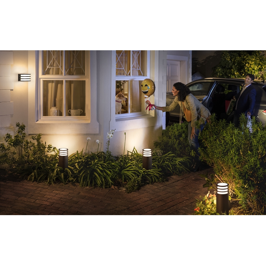 Philips - Lampe d'extérieur LED RVB dimmable Hue LUCCA 1xE27/8,1W/230V 25 cm 1000-20000K IP44