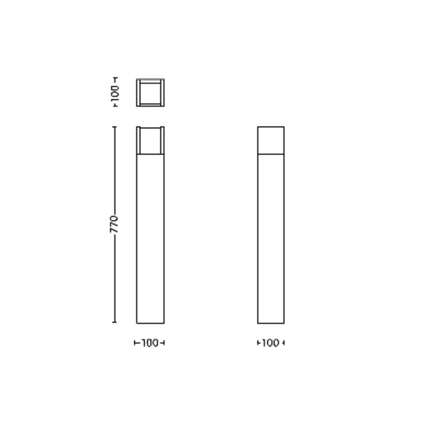 Philips - Lampe extérieure ARBOUR LED/3,8W/230V 77 cm 2700K IP44