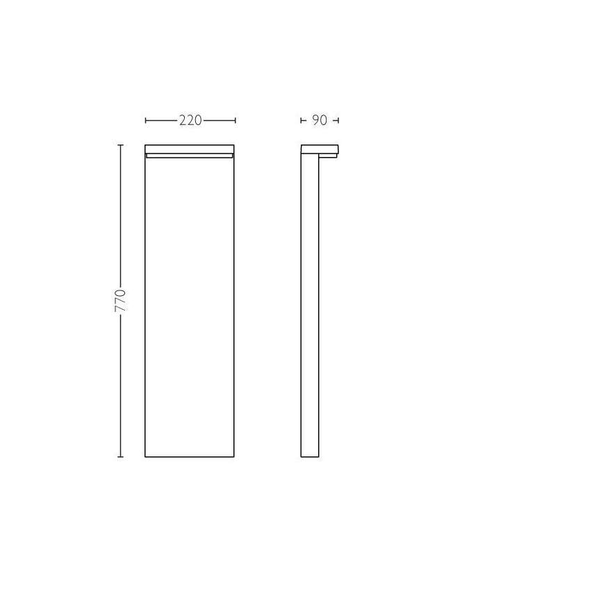 Philips - Lampe extérieure BUSTAN LED/3,8W/230V 2700K 77 cm IP44