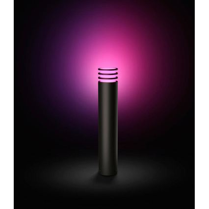 Philips - Lampe d'extérieur LED RVB dimmable Hue LUCCA 1xE27/8,1W/230V 77 cm 1000-20000K IP44