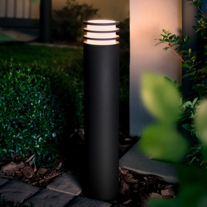 Philips - Lampe d'extérieur LED RVB dimmable Hue LUCCA 1xE27/8,1W/230V 77 cm 1000-20000K IP44