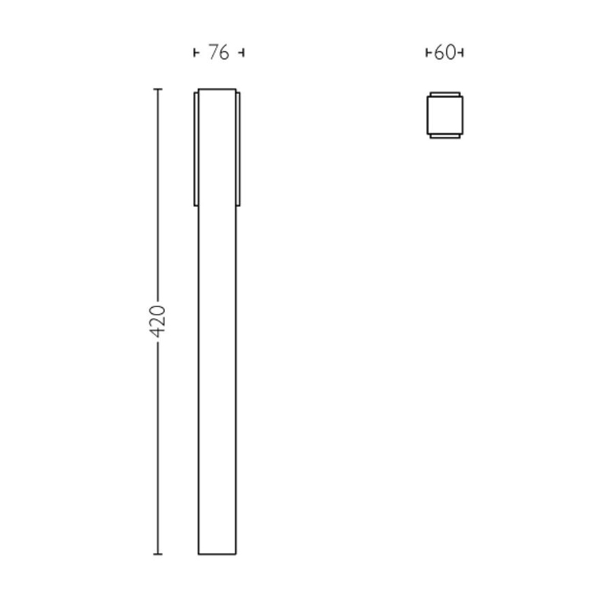 Philips - Lampe extérieure STRATOSPHERE LED/3,8W/230V 42 cm 2700K IP44