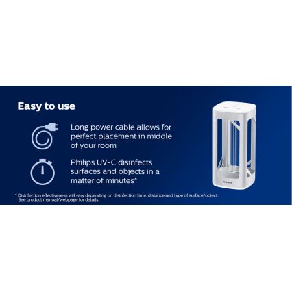 Philips - Lampe germicide désinfectante avec détecteur UV-C / 24W / 230V