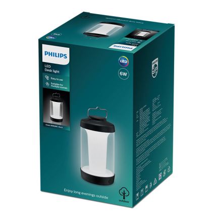 Philips - Lampe portable à intensité variable CICERO LED/6W/5V 4000 mAh IP54